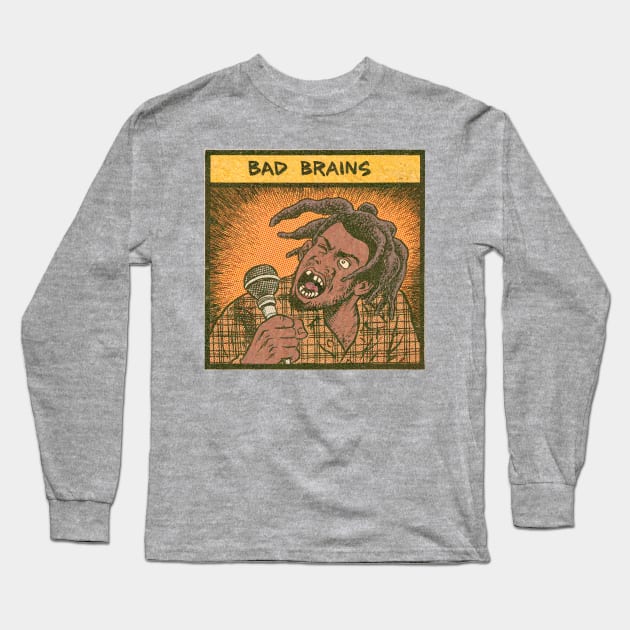 BAD BRAINS LETS ROCK Long Sleeve T-Shirt by OSCAR BANKS ART